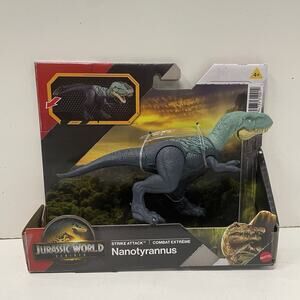 Jurassic World Rebirth Nanotyrannus Strike Attack Dinosaur Action Figure 2025